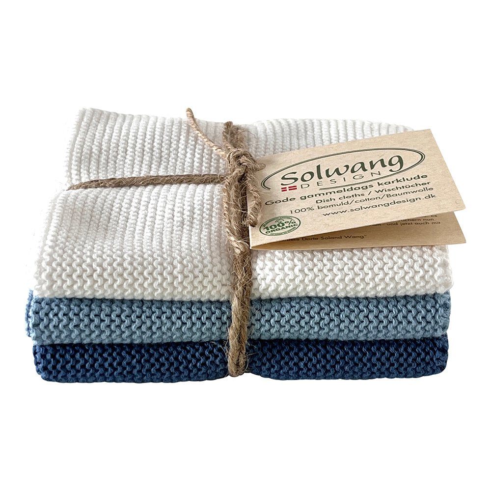 Solwang - Karklude - Hvid/Blå Kombi•