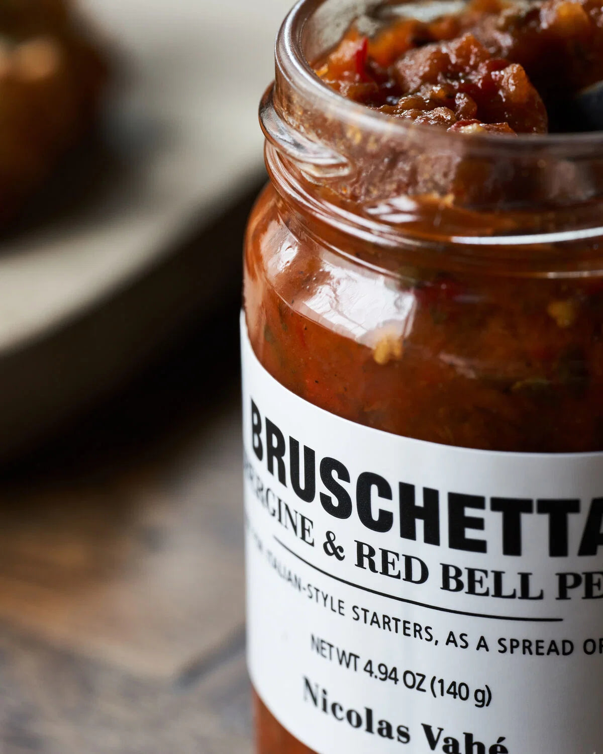 Nicolas Vahé - Bruschetta - Aubergine & red bell pepper, 140 g