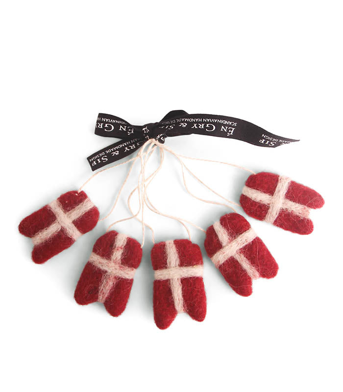 Filtet flag mini-Julepynt-Gry & Sif-Butik Square