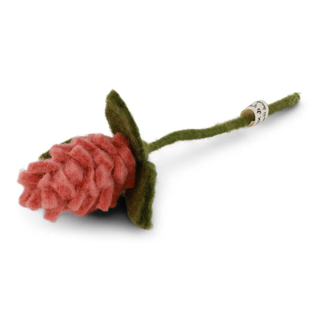 Gry & Sif - Blomst - Artiskokblomst Støvet Rød