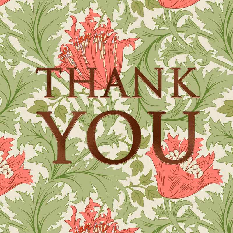 Sköna Ting - Lykønskningskort - Thank You 12x12 cm
