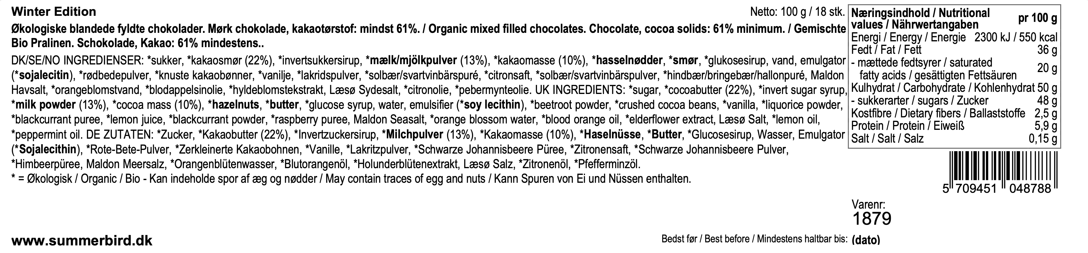 Summerbird - Gaveæske - Winter Edition