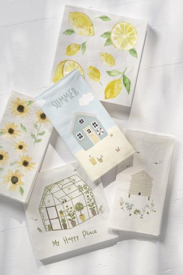 Ib Laursen - Servietter - Citroner 33x33 cm