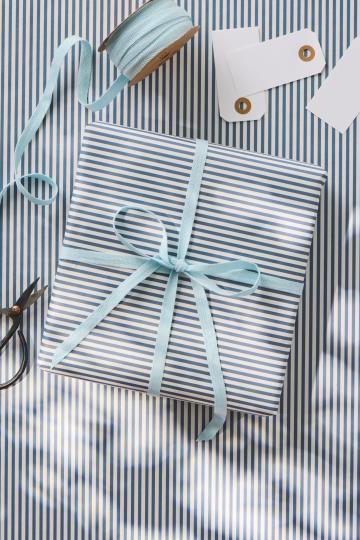 Ib Laursen - Gavepapir - Blå striber