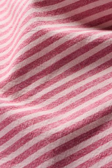 Ib Laursen - Viskestykke - Linea m/lyserøde og hindbærfarvede smalle striber