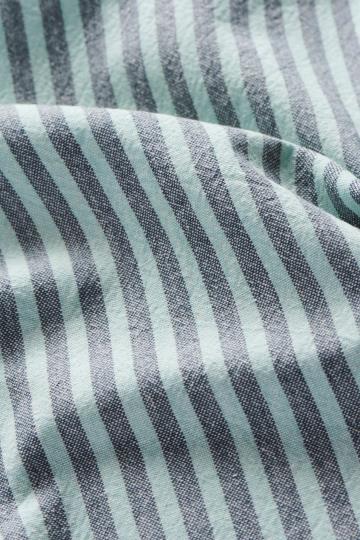 Ib Laursen - Viskestykke - Linea m/grå og turkise smalle striber
