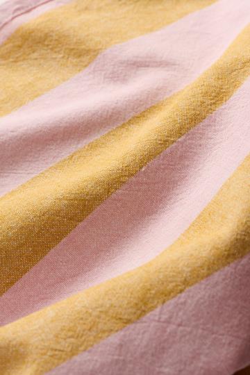 Ib Laursen - Viskestykke - Linus m/mustard og lyserøde brede striber