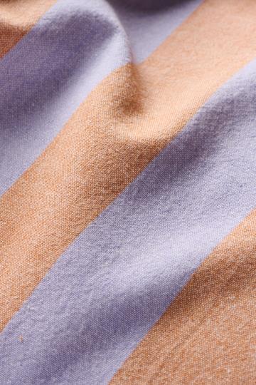 Ib Laursen - Viskestykke - Linus m/lilla og rustikbrune brede striber