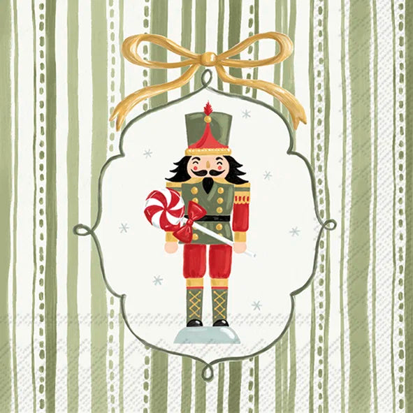 Butik Square - Servietter - Frosty Nutcracker Green