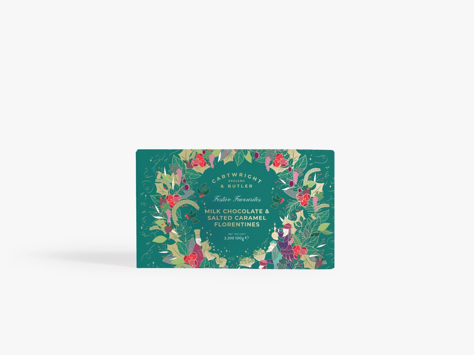 Cartwright & Butler - Småkager - Florentiner Salt Karamel/Lys Chokolade