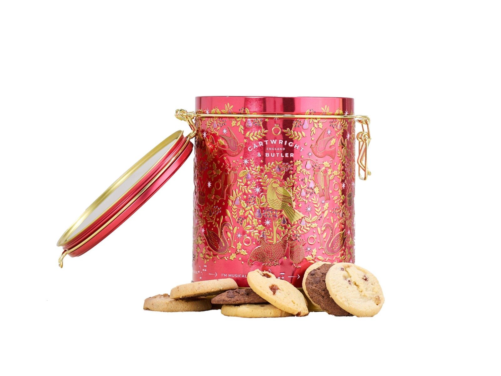 Cartwright & Butler - Småkager - Spilledåse 12 Days of Christmas Dåse