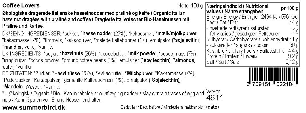 Summerbird - Dragéer - Coffee Lovers