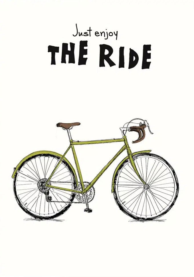Just Enjoy The Ride-Kort A7-Mouse & Pen-Butik Square