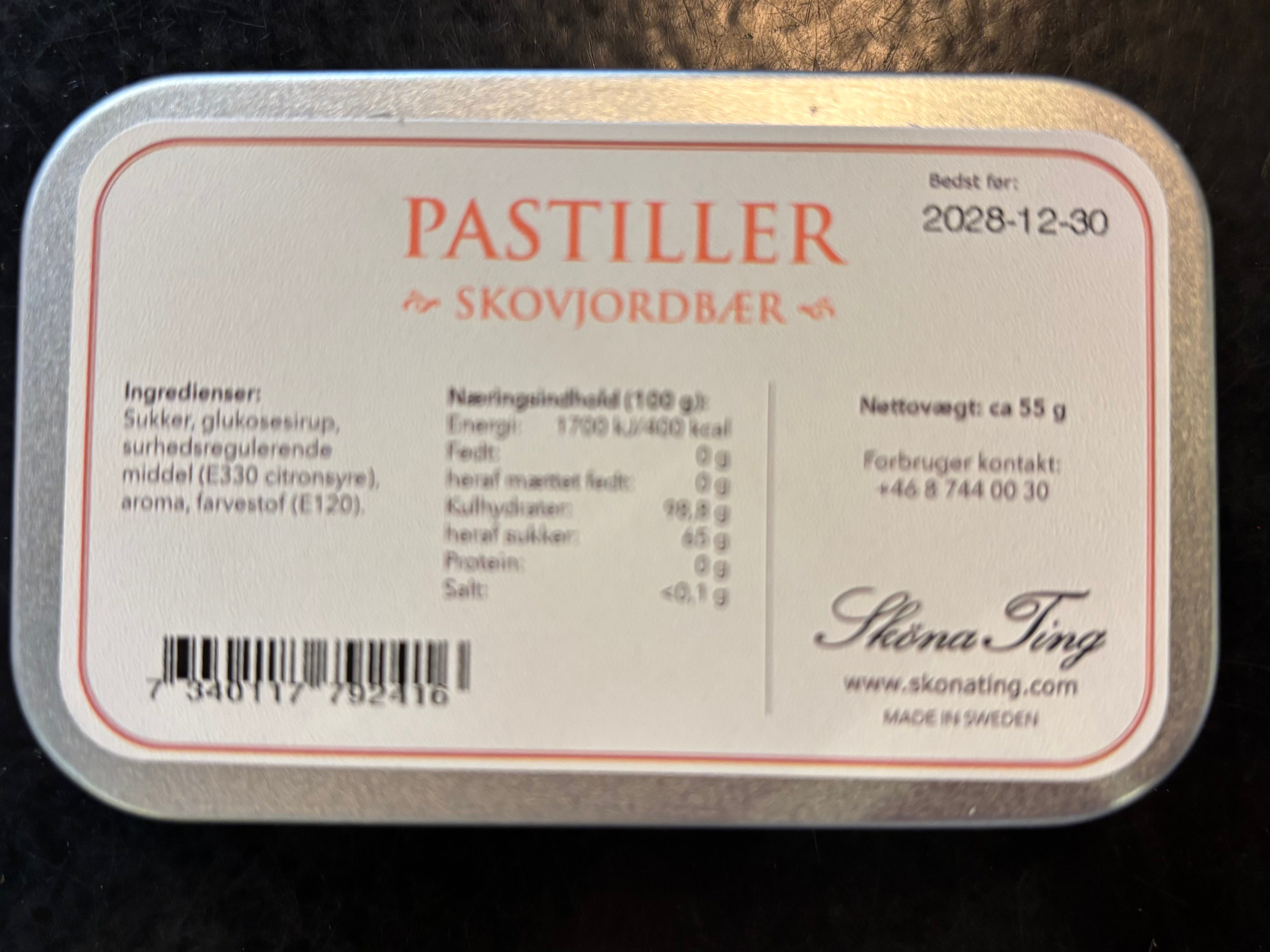 Sköna Ting - Pastiller - Blomster Skovjordbær