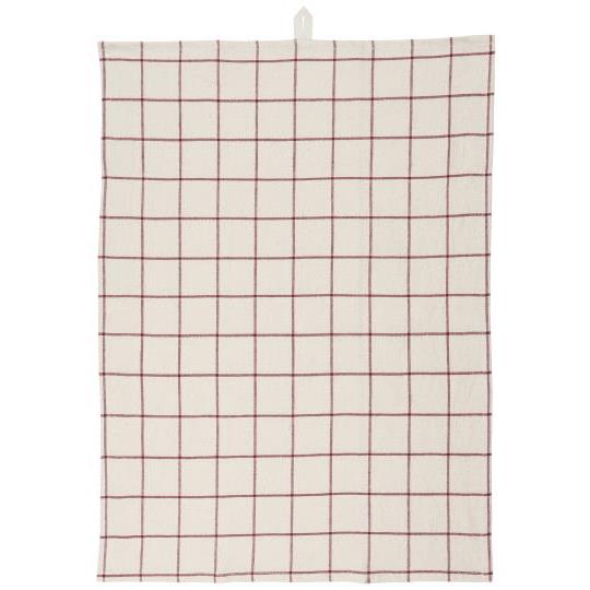 Ib Laursen - Viskestykke - Røde tern