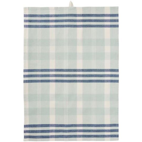 Ib Laursen - Viskestykke - Lucy m/lyseblå, mørkeblå og hvide striber