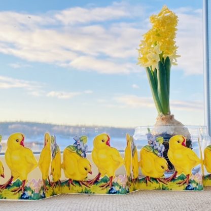 Butik Square - Remse - Kyllinger med lilla blomster