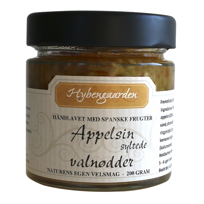 Hybengaarden - Marmelade - Appelsin syltede valnødder