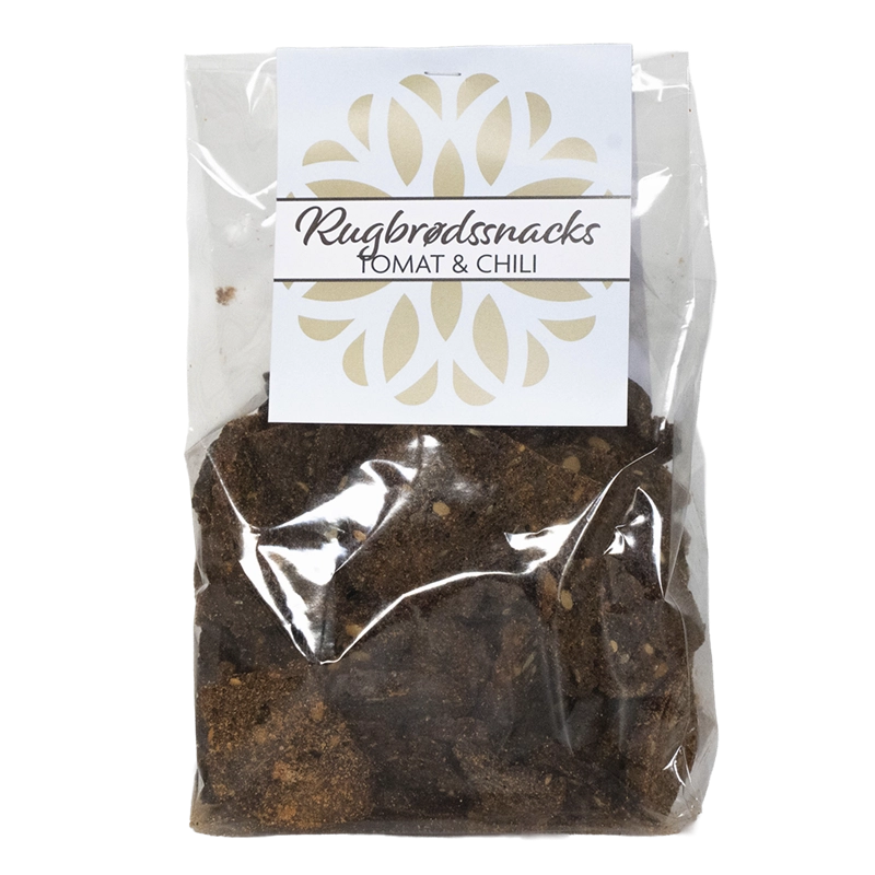Butik Square - Småkager - Rugbrødssnacks Tomat & Chili