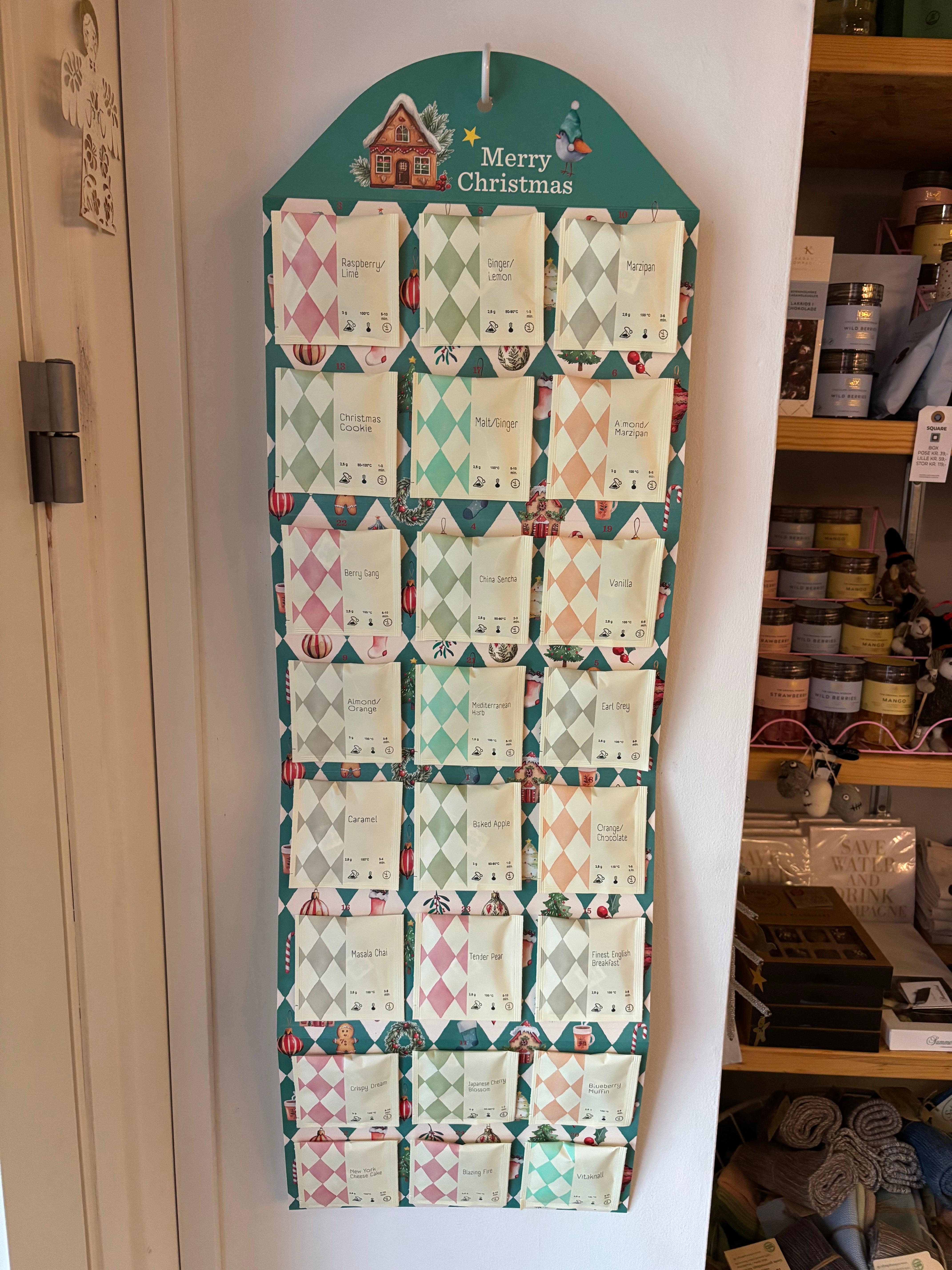 Butik Square Te - Julekalender - Tebreve 24 stk.