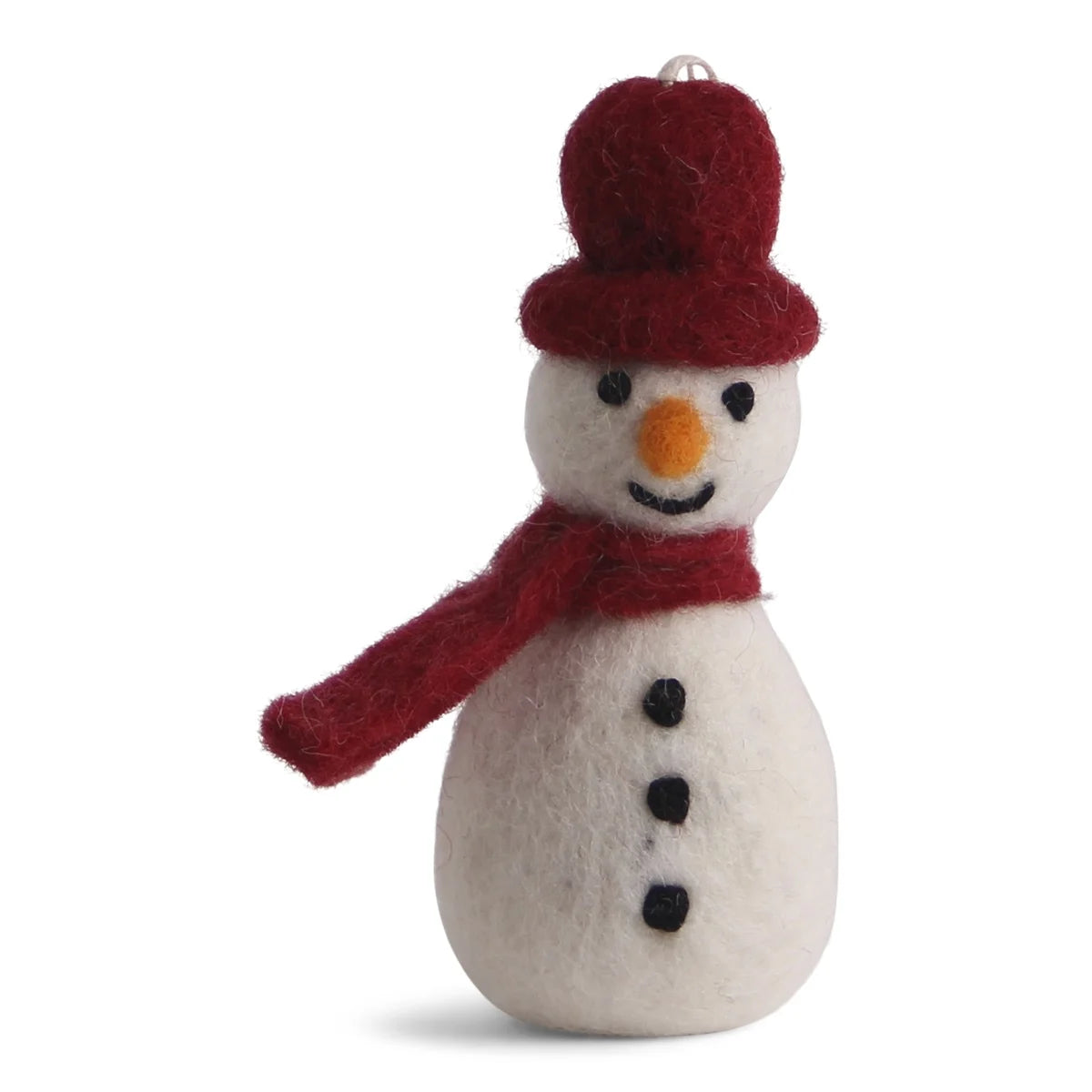 Gry & Sif - Snemand - Rødt halstørklæde og rød hat