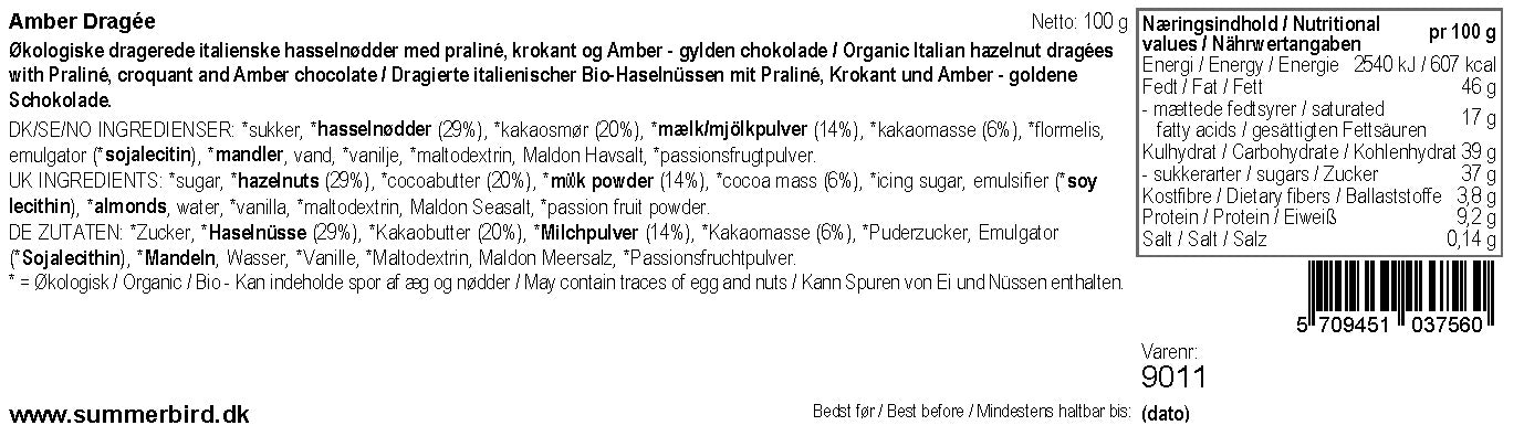 Summerbird - Dragéer - Amber Dragée