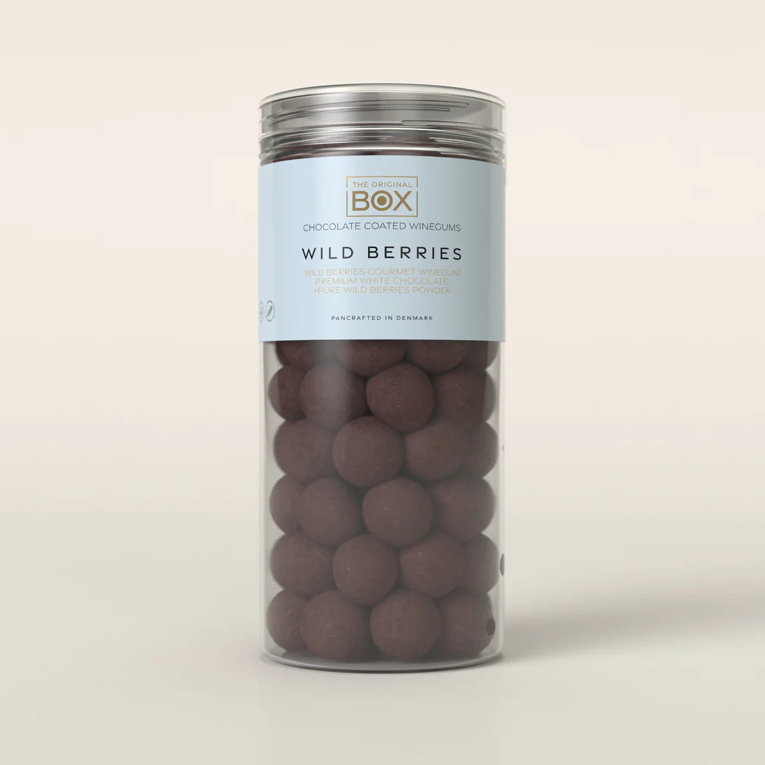 TUBE BOX 3 - BIG - WILD BERRIES WINEGUM + PREMIUM WHITE CHOCOLATE + ORGANIC WILD BERRIES POWDER-Vingummi & Chokolade-Box The Original-Butik Square