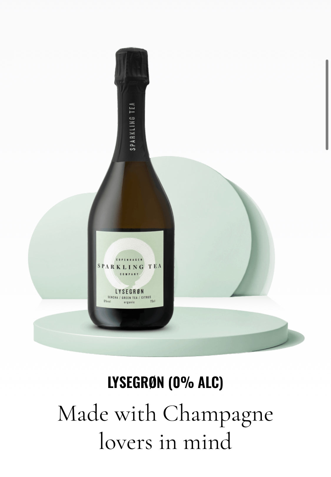 Sparkling tea lysegrøn økologisk 0,0 %-Alkoholiske drikke-Sparkling Tea-Butik Square