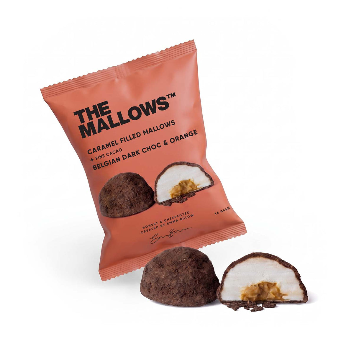 The Mallows - Flowpack - Dark Chocolate & Orange