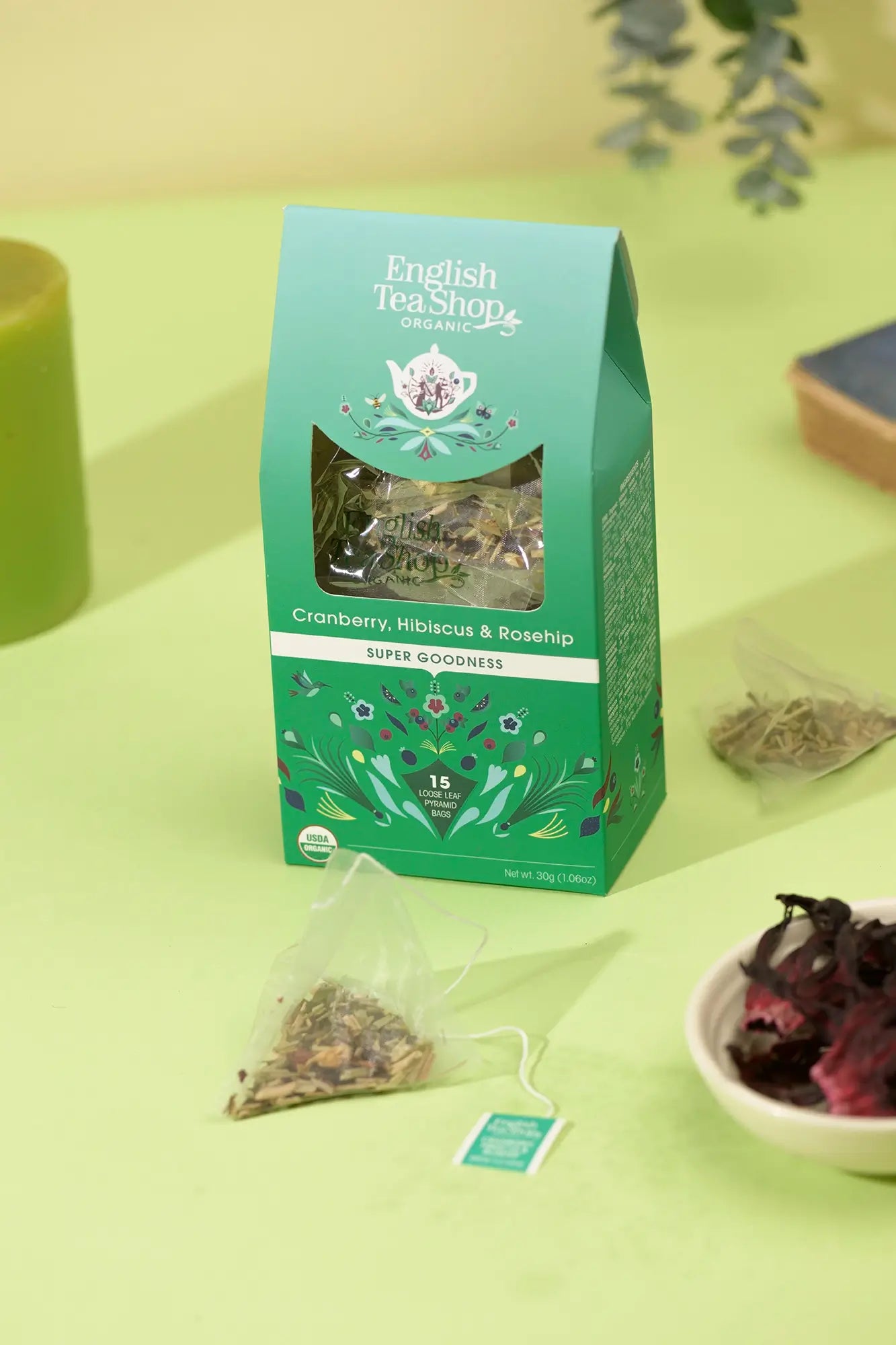English Tea Shop - Tebreve - Cranberry, Hibiscus & Rosehip Tea ØKO