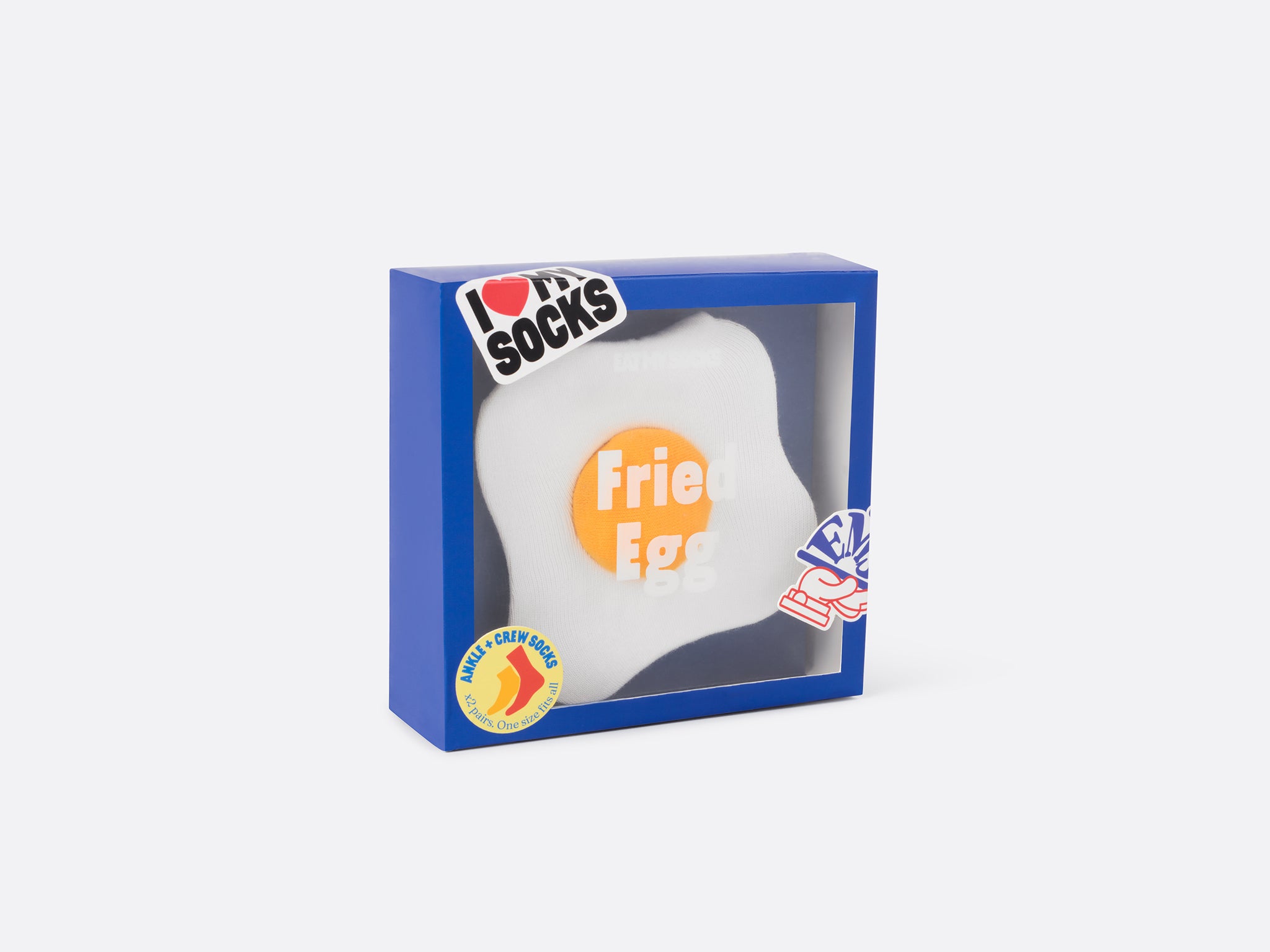 Eat My Socks - Strømper - Fried Eggs 2 par
