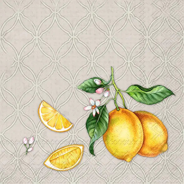 Butik Square - Servietter - Lemon Grey