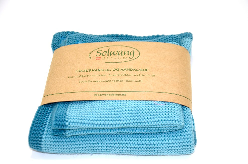 Solwang - Karklud & Håndklæde - Azur