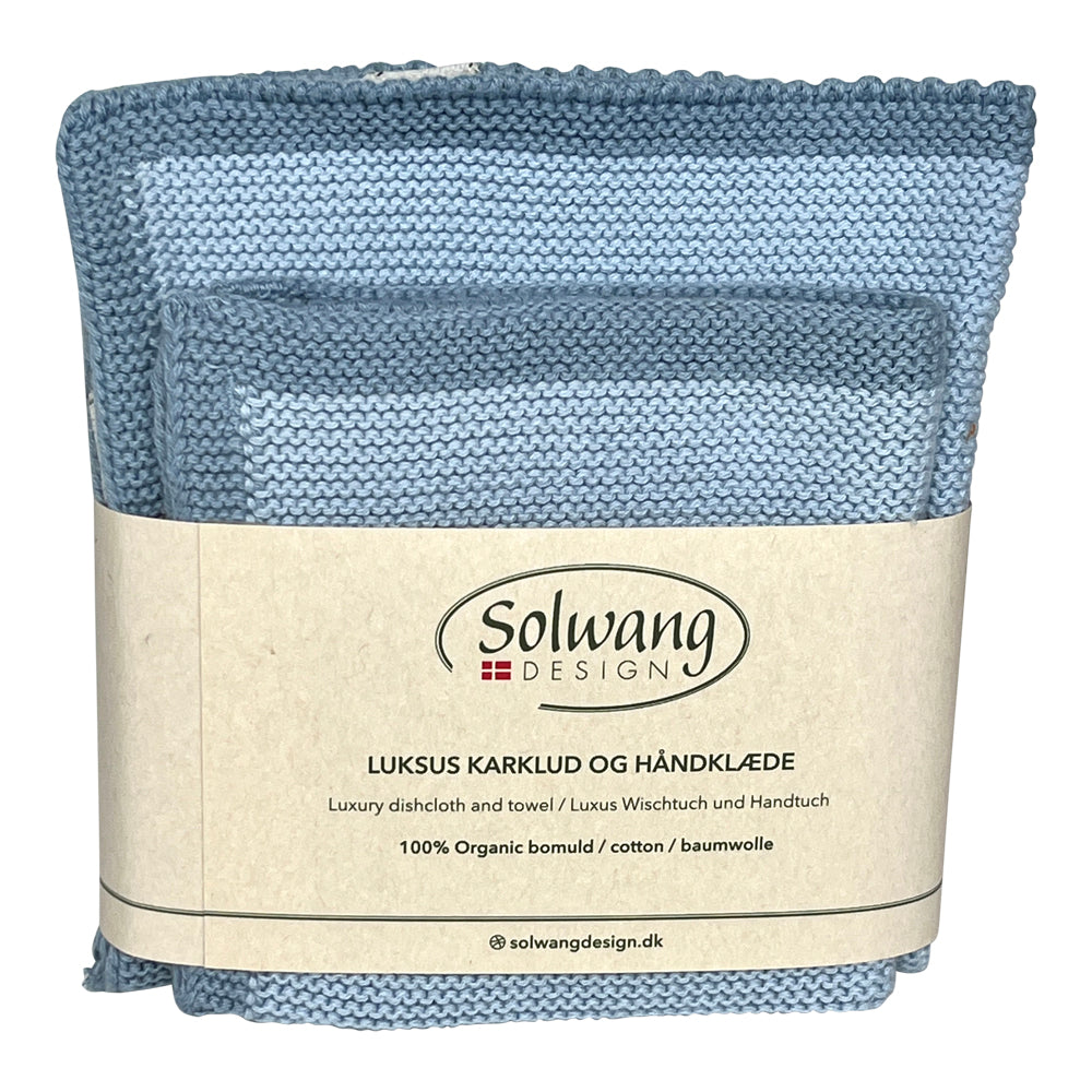 Solwang - Karklud & Håndklæde - Blå