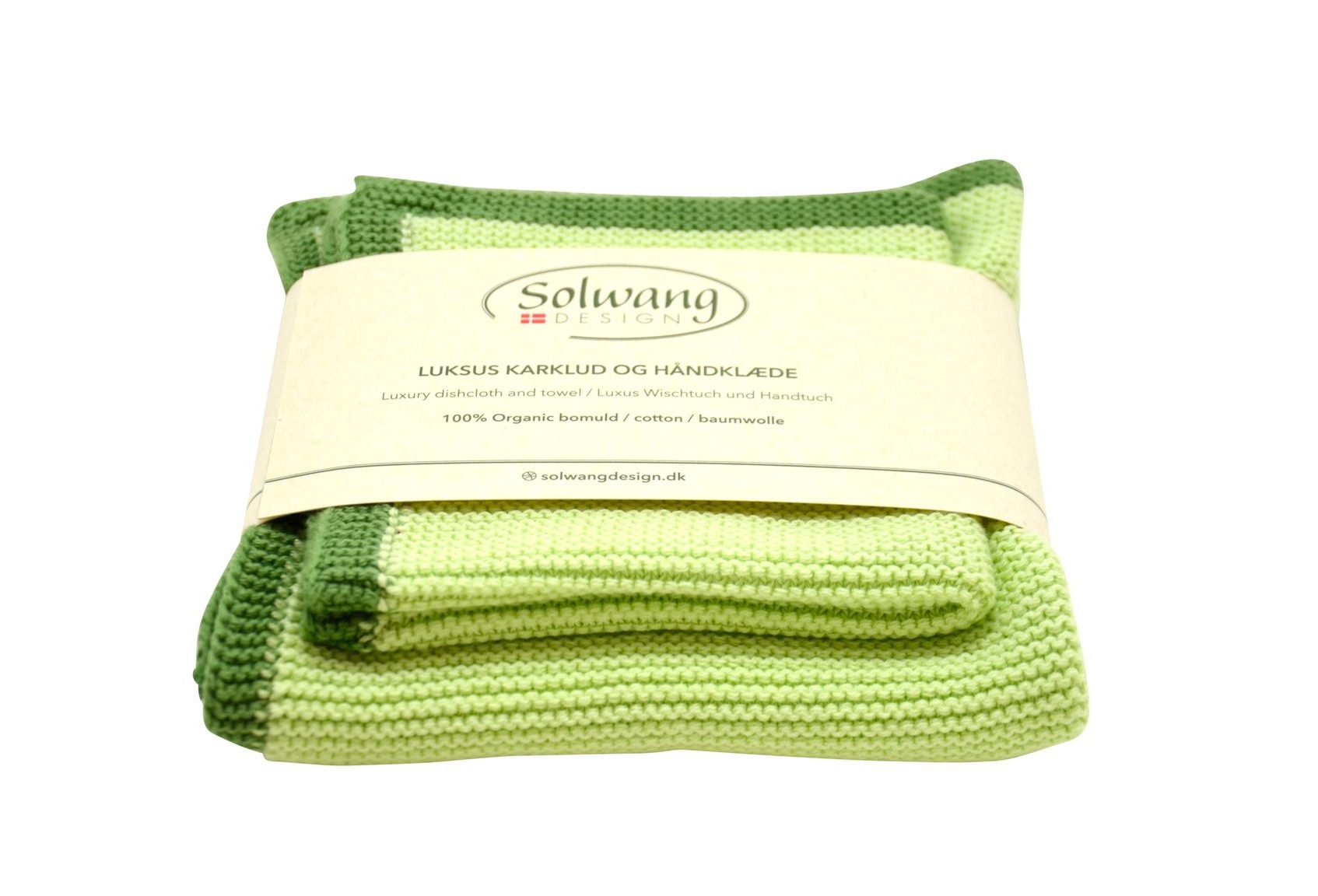 Solwang - Karklud & Håndklæde - Grøn