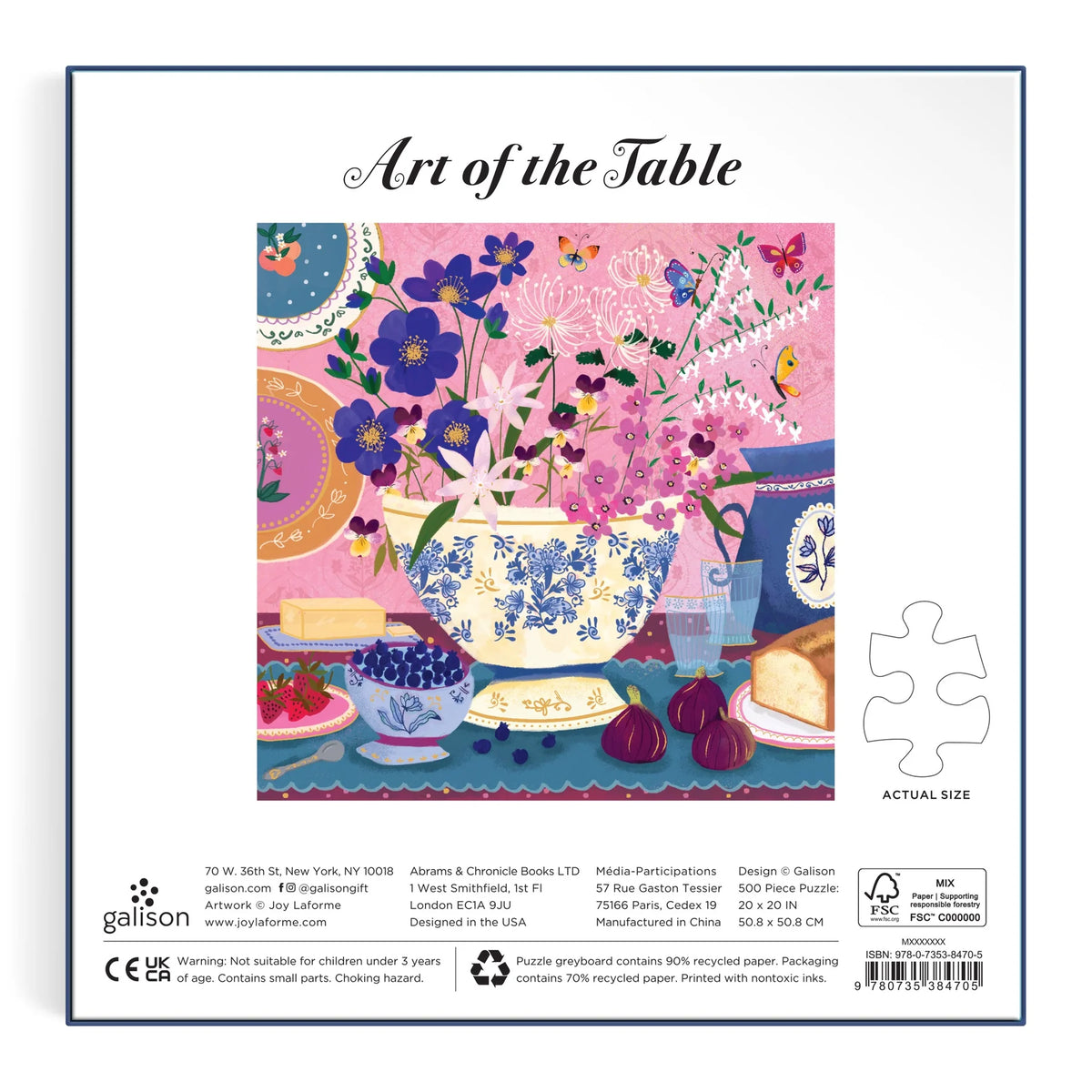 Galison - Puslespil - Art of the Table