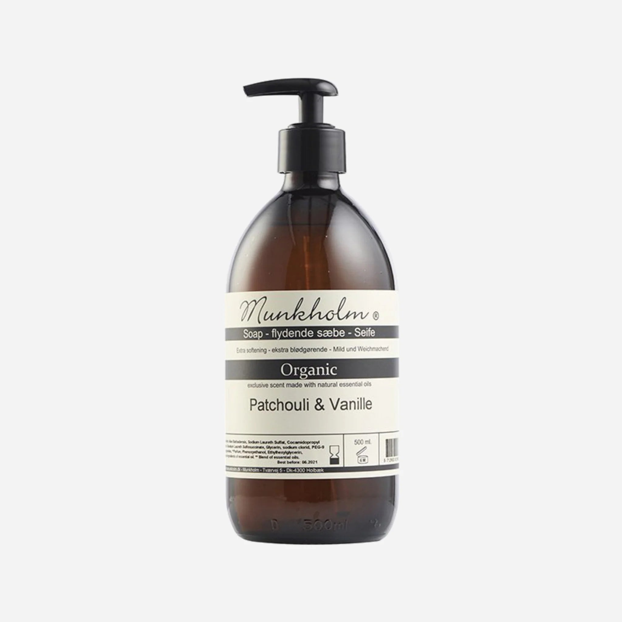 Munkholm - Flydende sæbe - Patchouli & Vanille 500 ml.