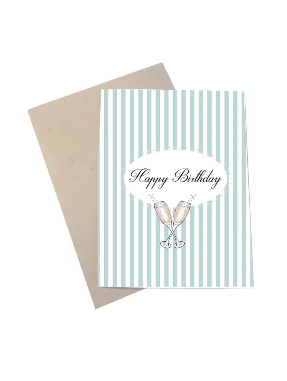 Happy Birthday-Kort A7-Mouse & Pen-Butik Square