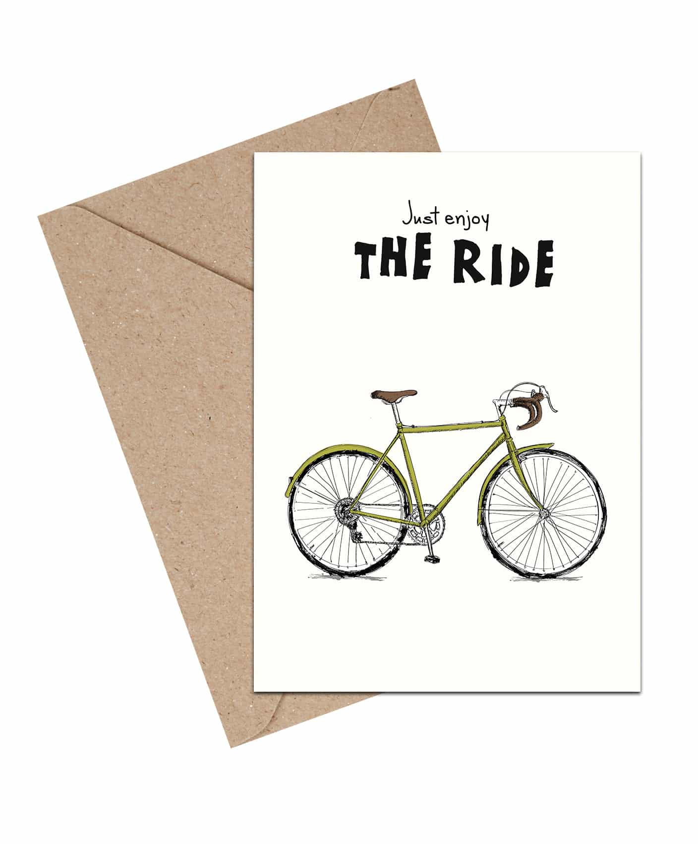Enjoy The Ride-Kort A7-Mouse & Pen-Butik Square