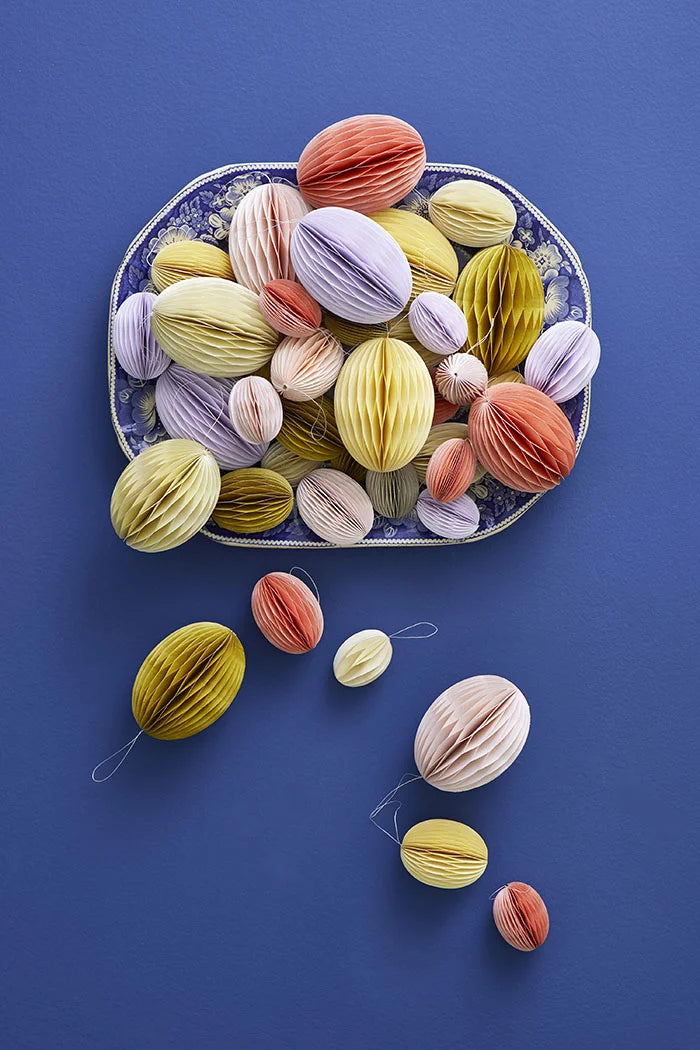 Paper Deco Egg Swirl Melon L 2 pcs-Påske pynt-Bungalow-Butik Square