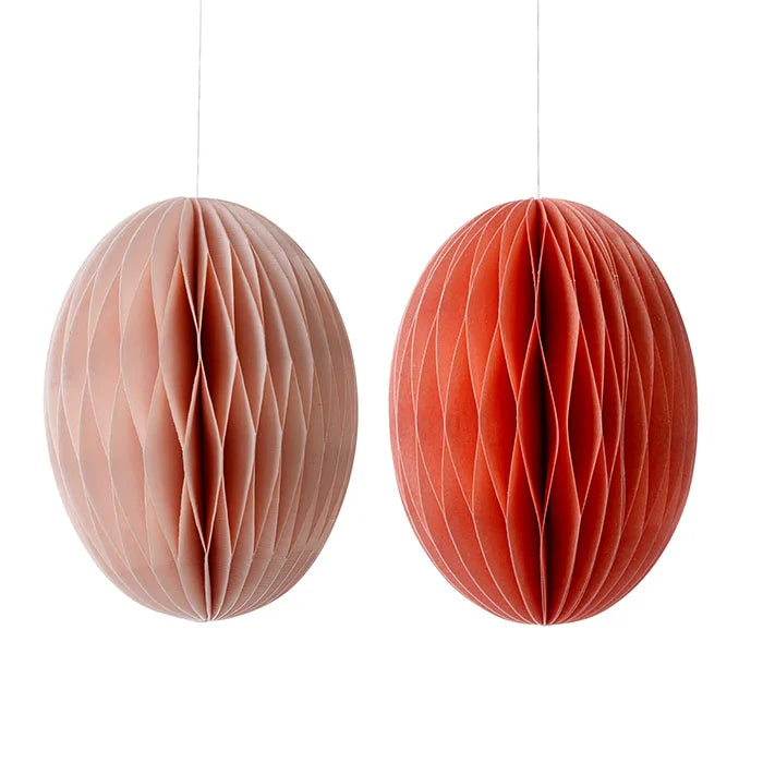 Paper Deco Egg Swirl Melon L 2 pcs-Påske pynt-Bungalow-Butik Square