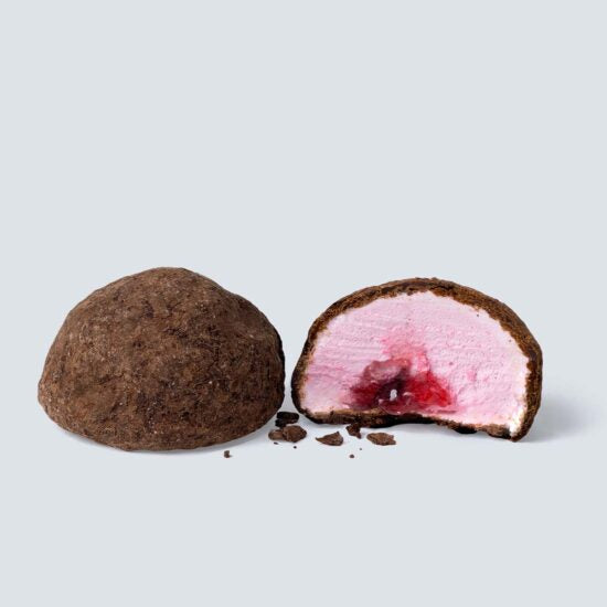 The Mallows - Flowpack - Strawberry Filled, Dark Chocolate & Fine Cacao