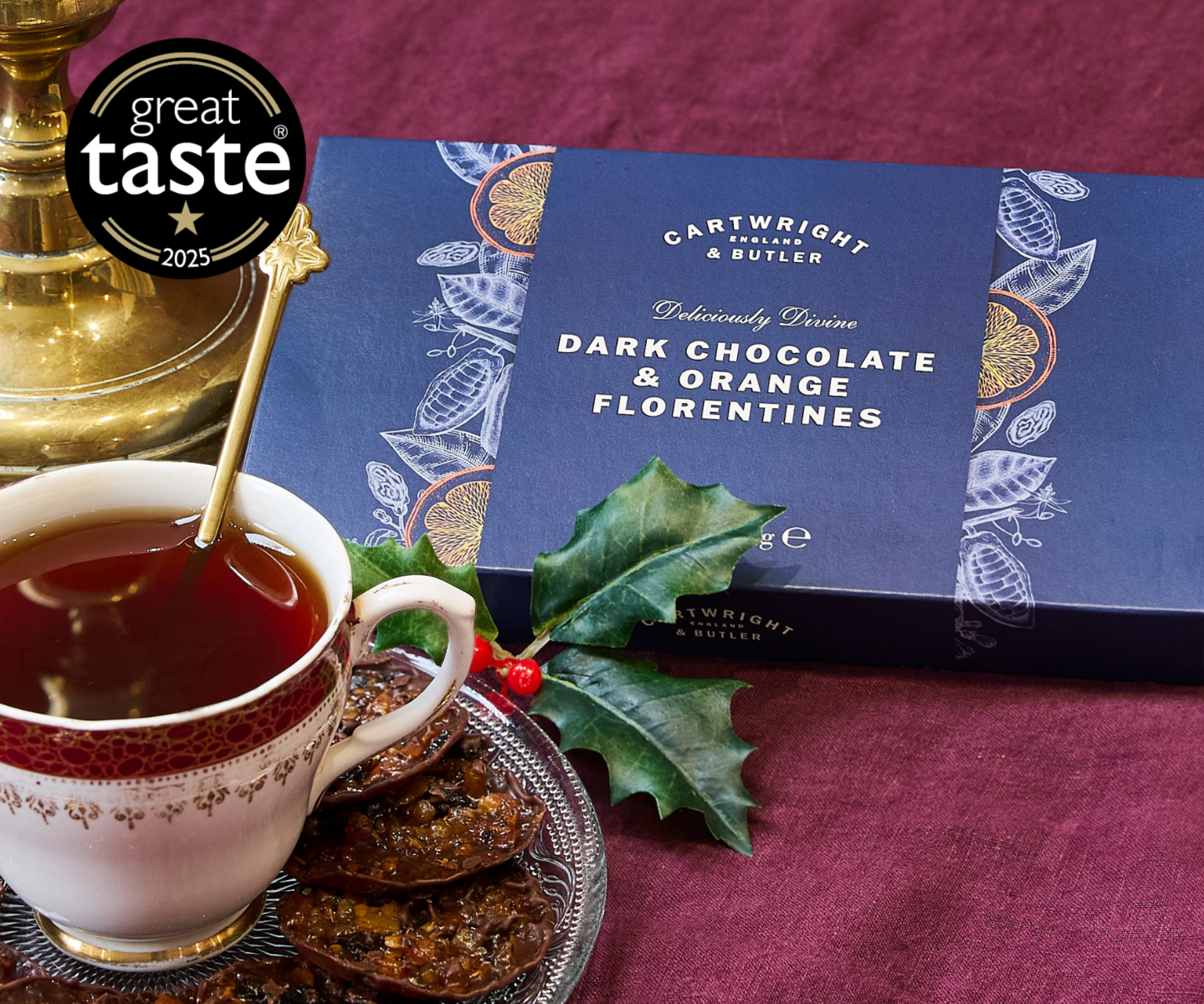 Cartwright & Butler - Småkager - Florentines Orange & Mørk Chokolade