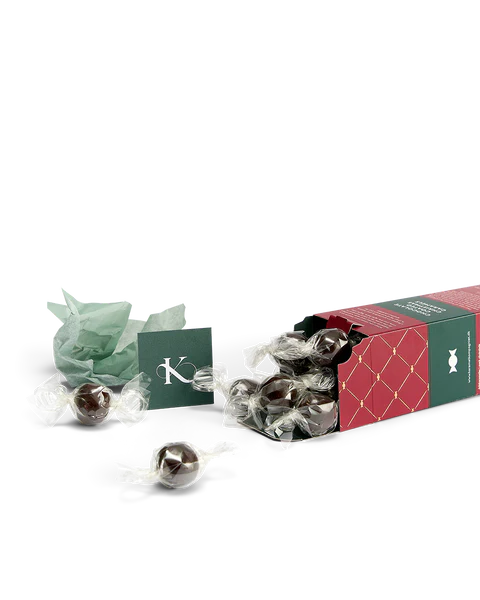 Karamel Kompagniet - Gaveæske - Julekarameller med Mørk Chokolade 109 g