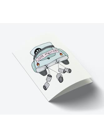 Just Married-Kort A7-Mouse & Pen-Butik Square