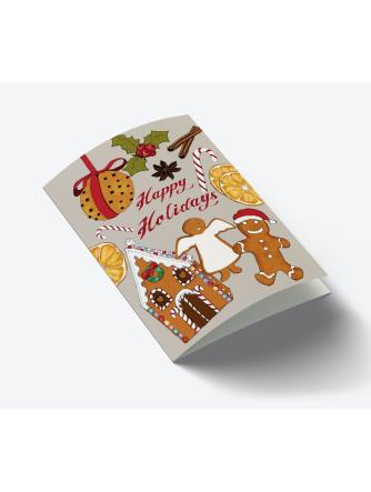 Happy Holidays-Kort A7-Mouse & Pen-Butik Square