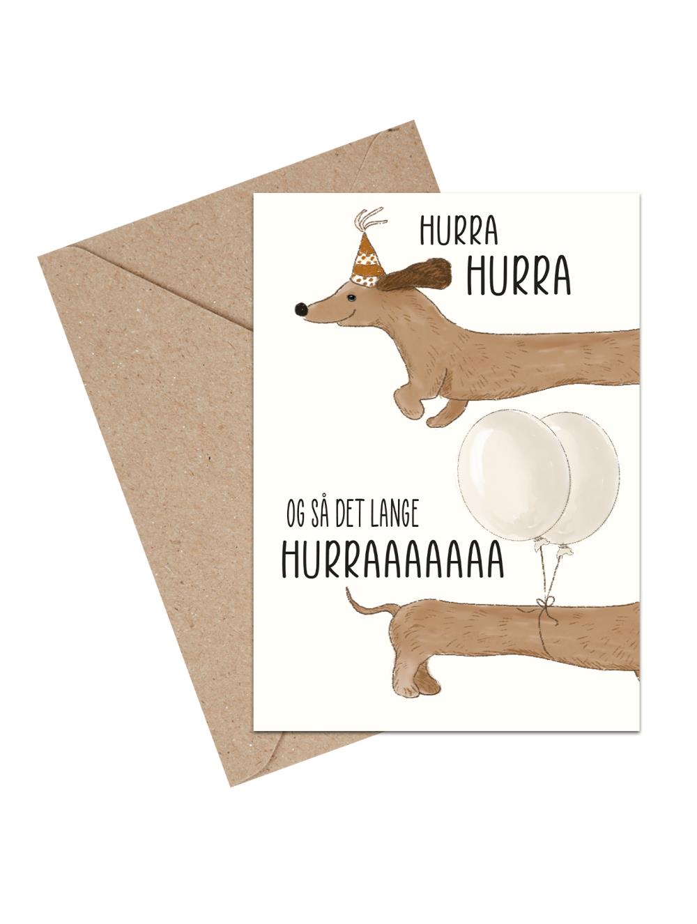Hurra og så det lange-Kort A6-Mouse & Pen-Butik Square
