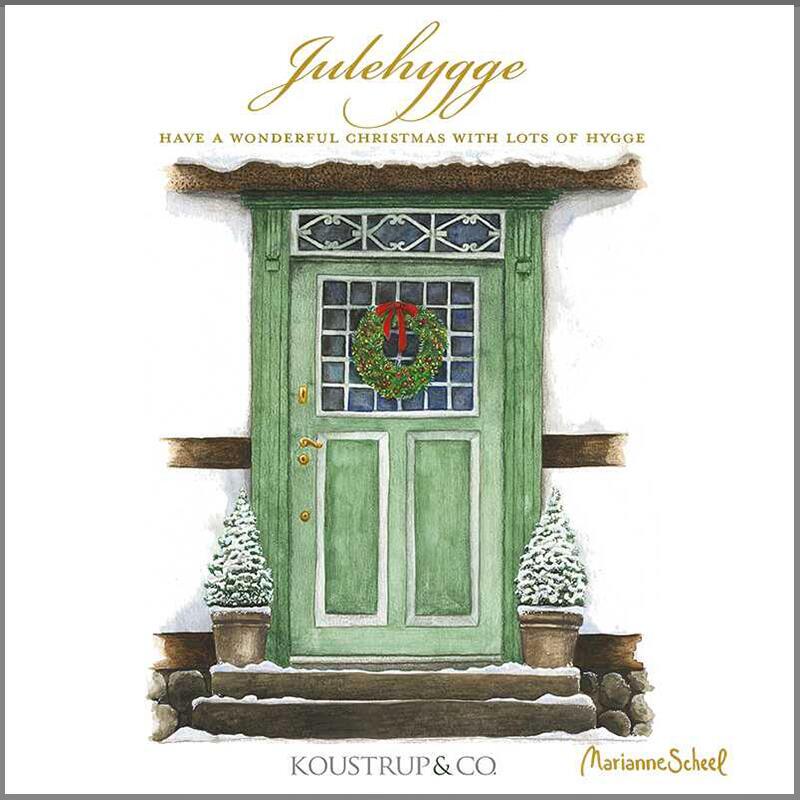 Koustrup & Co - Lykønskningskort - Julehygge 8 stk.