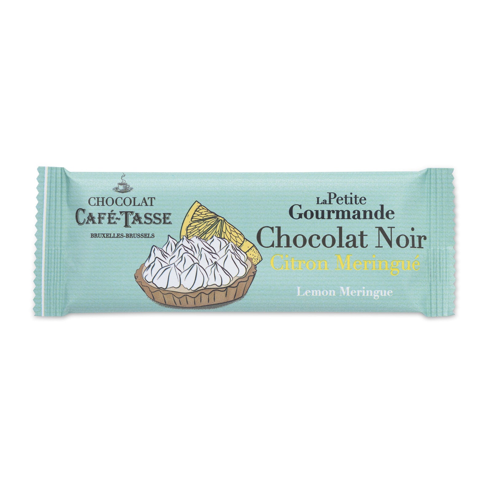 Café Tasse - Chokoladebar - Mørk Chokolade med Citron & Marengs