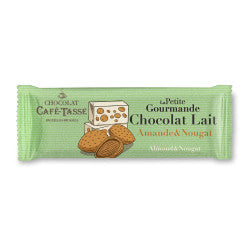 Café Tasse - Chokoladebar - Lys Chokolade med Mandel & Nougat